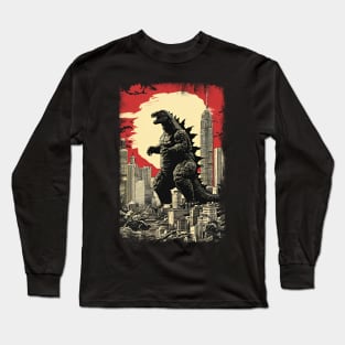 Giant Monster in the City Long Sleeve T-Shirt